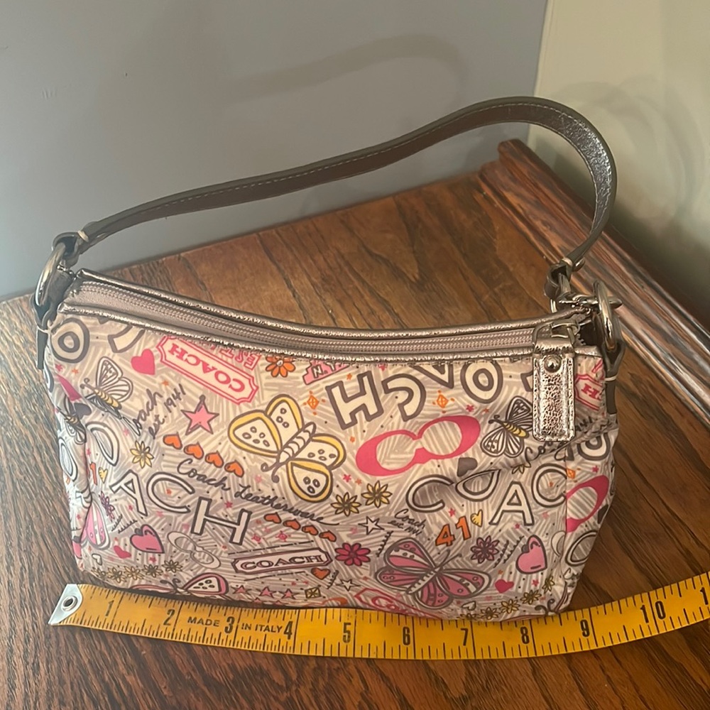 Coach Butterfly Graffiti print fun mini bag
